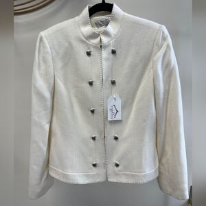 White TAHARI Blazer Jacket